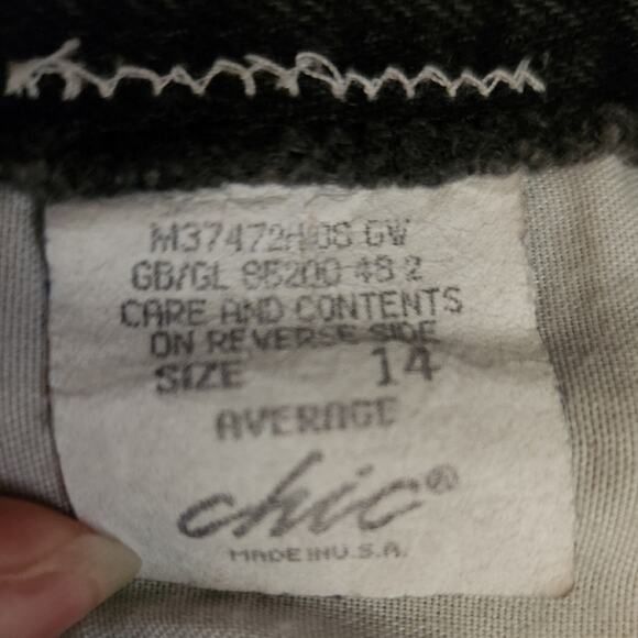 Vintage 80s 90s Bareback Chic High Waist Taper Jeans 14 - Picture 5 of 6